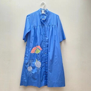 Vintage - Blue Duster with Patio Chair  and Table Design